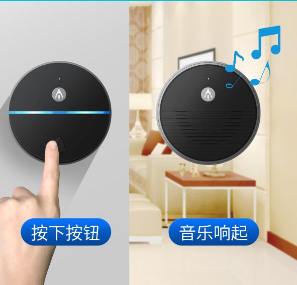 Smart wireless doorbell mobile phone remote intercom doorbell home long-distance access pager